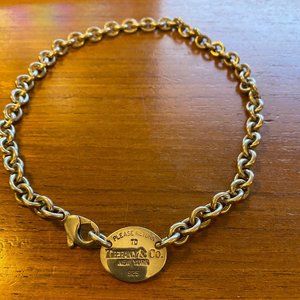 Tiffany & Co. Return to Tiffany Oval Tag Necklace